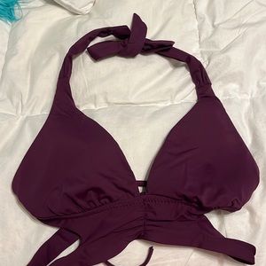 maroon bikini top
